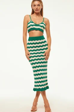 MISA Los Angeles EIDA BRALETTE Emeraldstripe Best