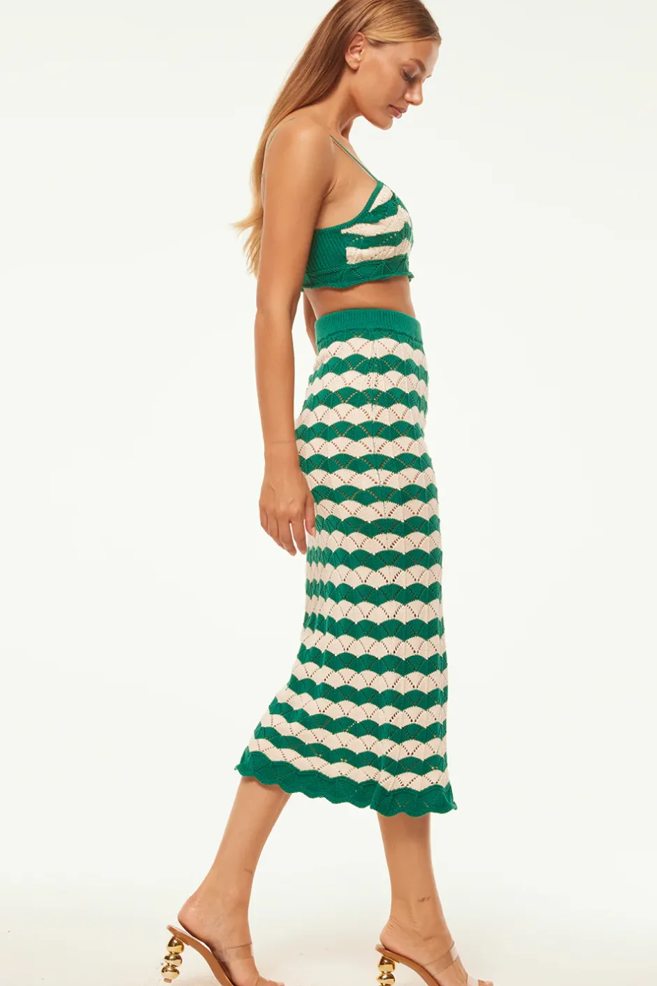 MISA Los Angeles EIDA BRALETTE Emeraldstripe Best