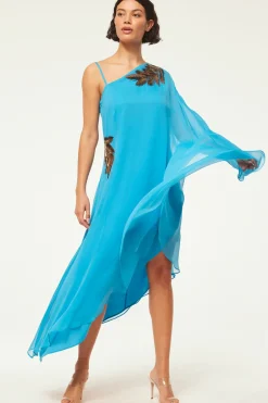 MISA Los Angeles ELANEH DRESS Aquapalmd'or Fashion