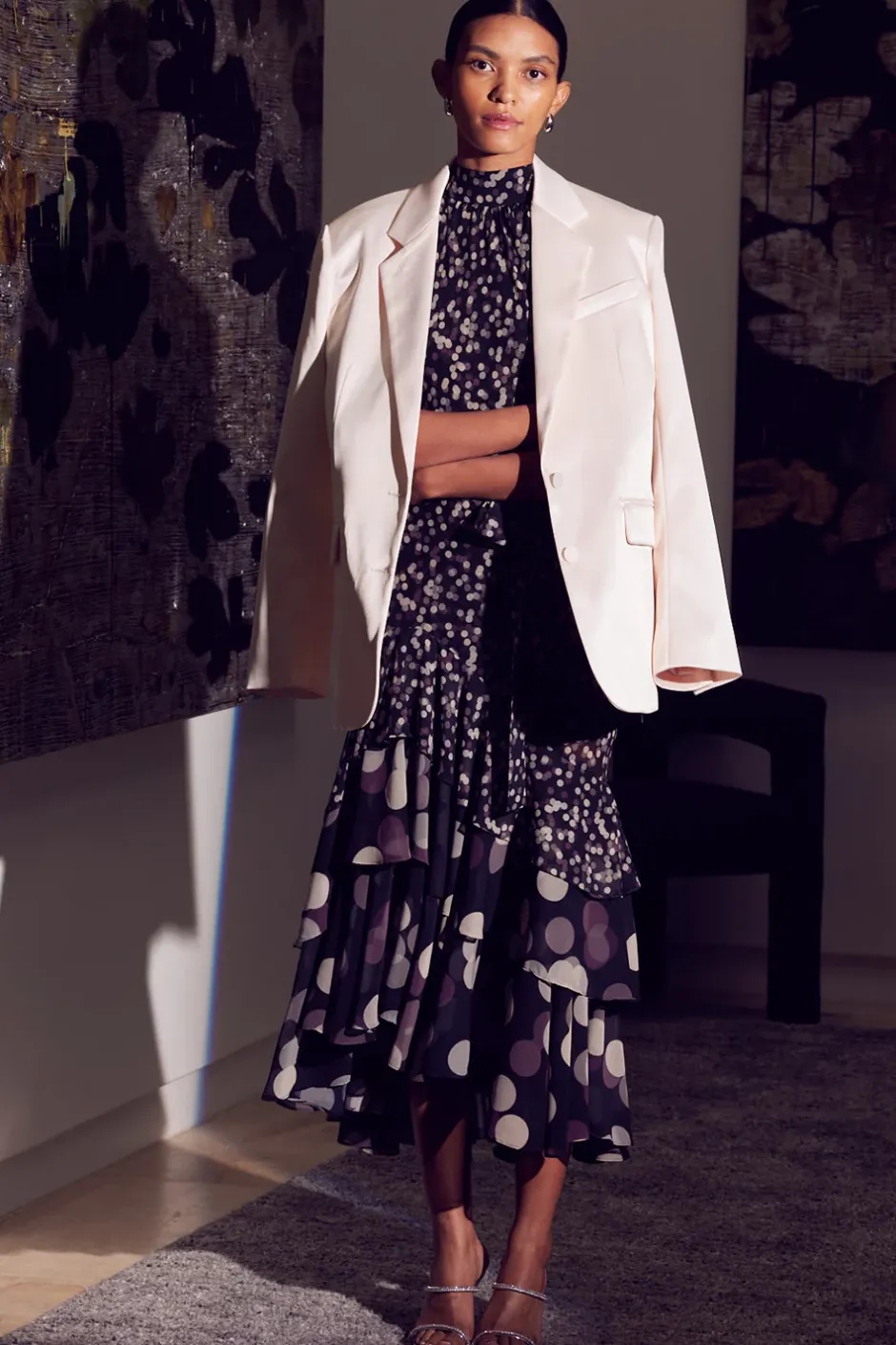 MISA Los Angeles ELIANA DRESS Polkadotmix Hot