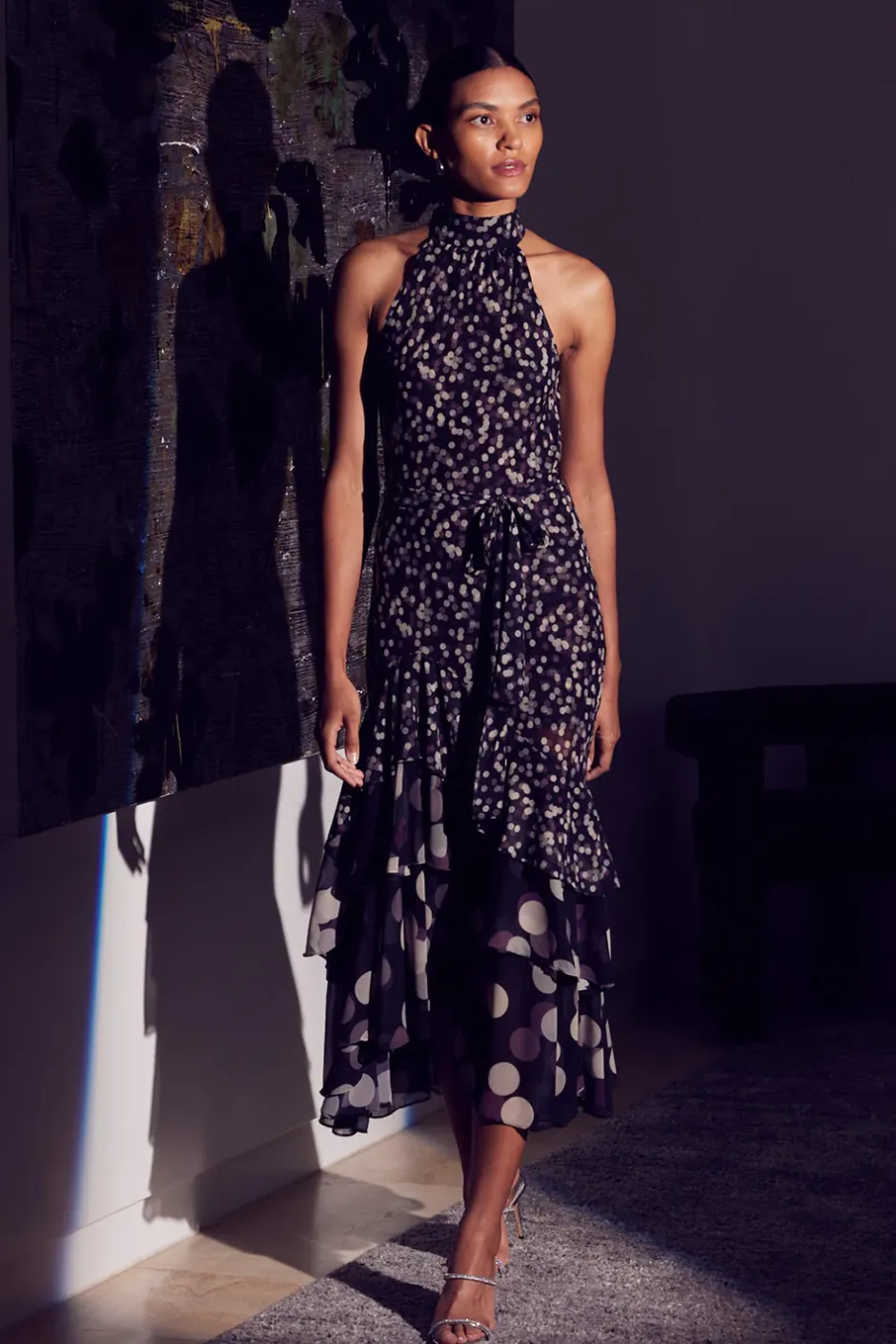 MISA Los Angeles ELIANA DRESS Polkadotmix Hot