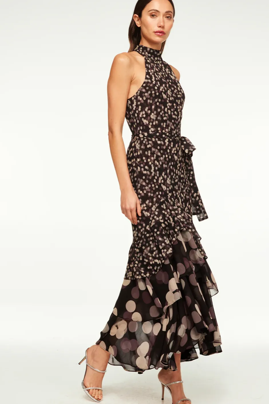 MISA Los Angeles ELIANA DRESS Polkadotmix Hot