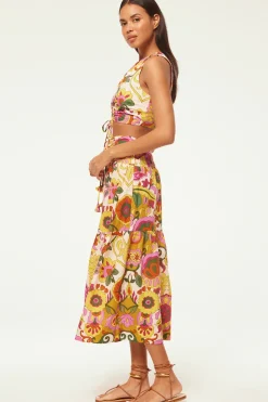 MISA Los Angeles ELLEN SKIRT Floralcorsicamulti New