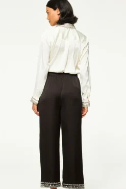 MISA Los Angeles ELLIE TOP Ivorysatin Fashion