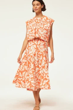 MISA Los Angeles EMMA SKIRT Patmostangerine Sale