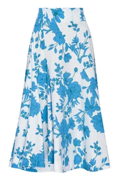 MISA Los Angeles EMMA SKIRT Turquoiseflorapoplin Online