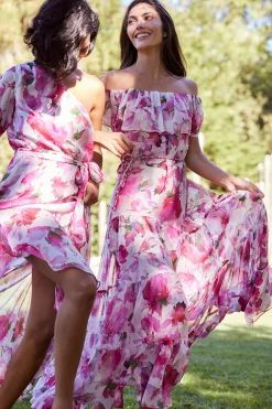 MISA Los Angeles ESTELLA DRESS Gardenfuchsia New