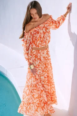 MISA Los Angeles EVA TOP Patmostangerine New