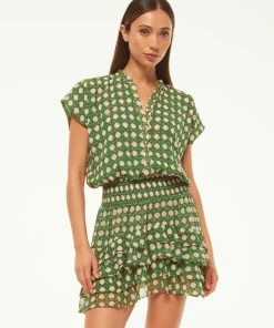 MISA Los Angeles EVIE DRESS Rattantile Clearance
