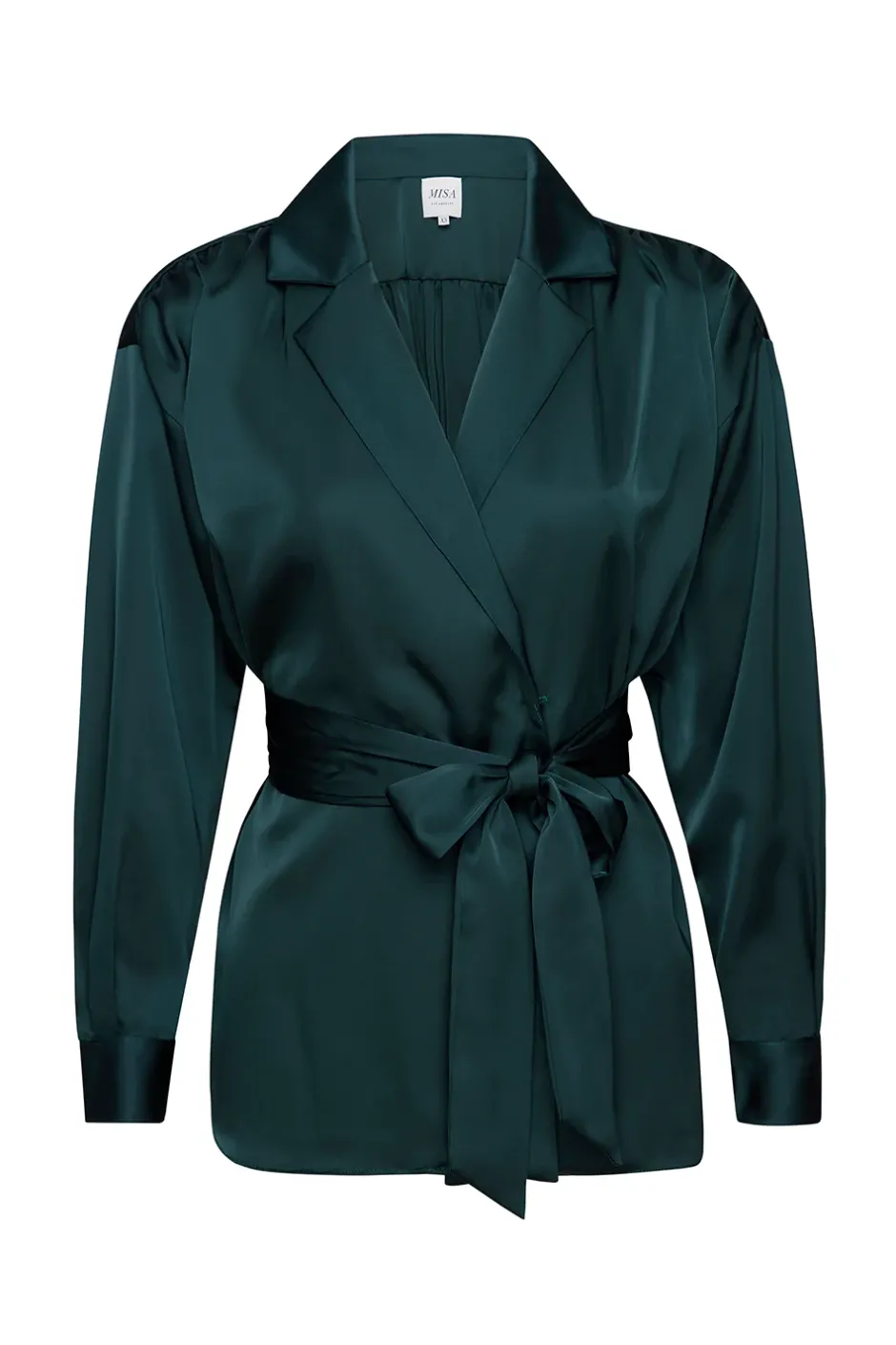 MISA Los Angeles FARAH JACKET Emeraldsatin Discount