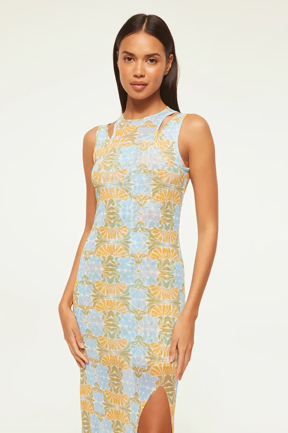 MISA Los Angeles FERNANDA DRESS Citrusslice Clearance