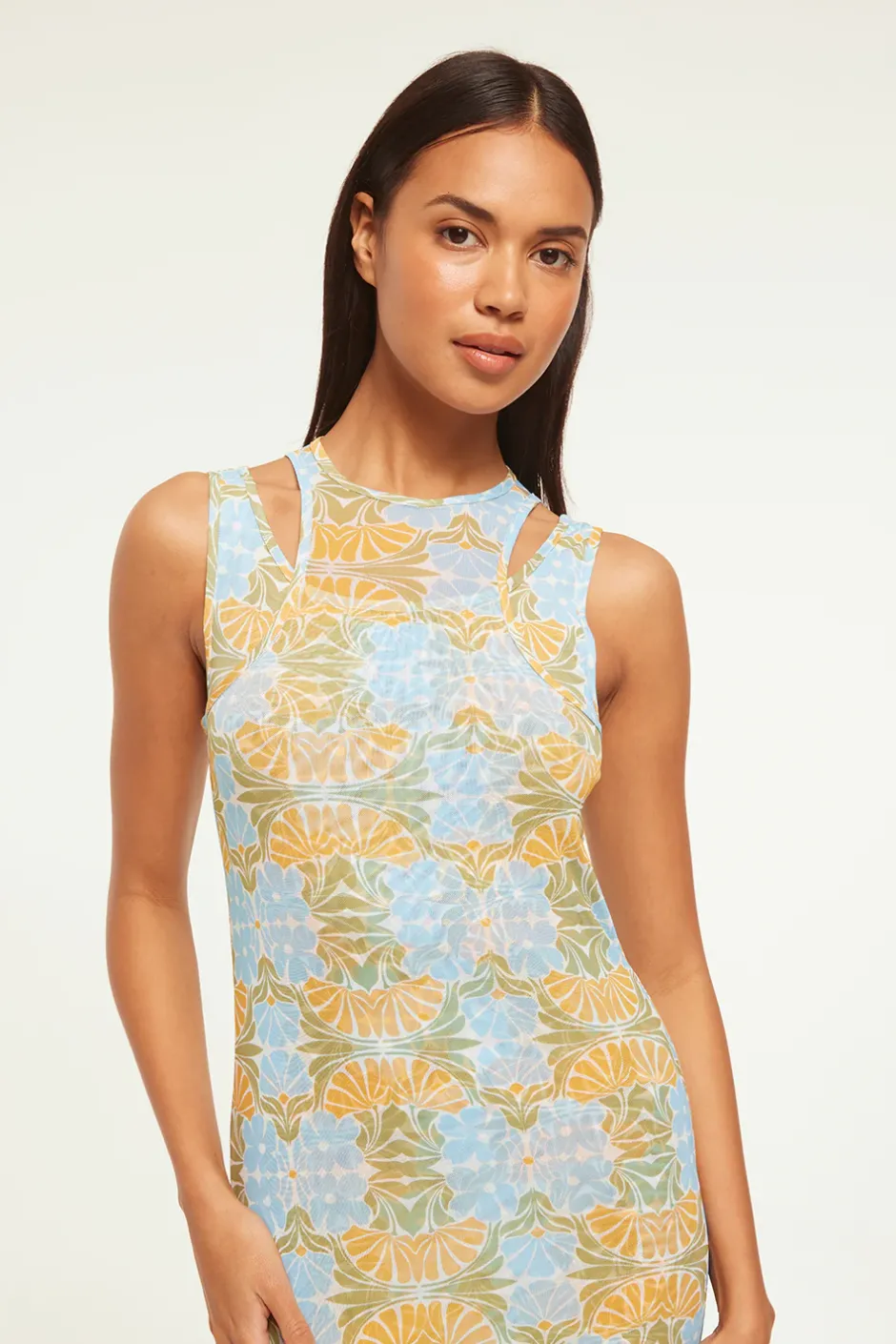 MISA Los Angeles FERNANDA DRESS Citrusslice Clearance