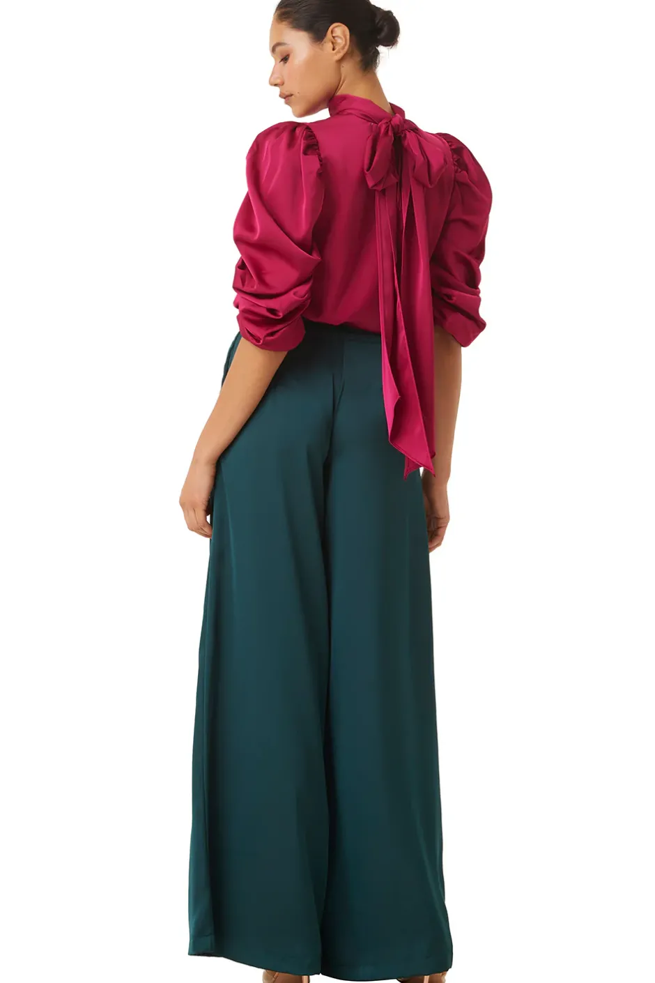 MISA Los Angeles FILIPPA PANT Emeraldsatin Online