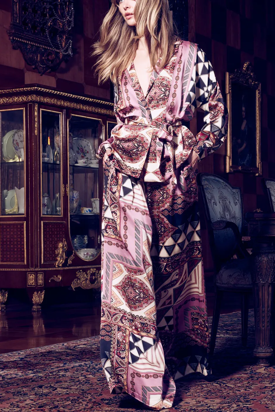 MISA Los Angeles FILIPPA PANT Leonardopatchwork Fashion