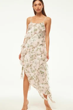 MISA Los Angeles FLORENCE DRESS Whitesagebotanicamix Outlet