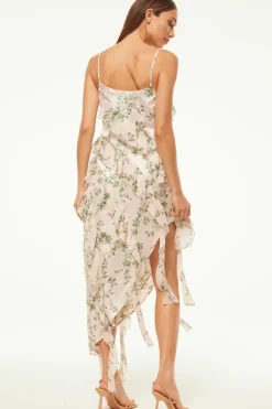 MISA Los Angeles FLORENCE DRESS Whitesagebotanicamix Outlet