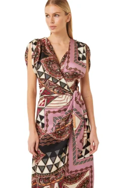 MISA Los Angeles FRANCESCA DRESS Leonardopatchwork Best