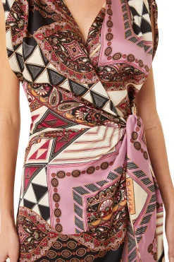 MISA Los Angeles FRANCESCA DRESS Leonardopatchwork Best