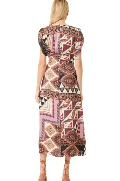 MISA Los Angeles FRANCESCA DRESS Leonardopatchwork Best