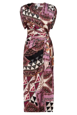 MISA Los Angeles FRANCESCA DRESS Leonardopatchwork Best