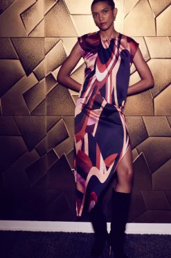 MISA Los Angeles FRANCO SKIRT Canyonstripesatin Best