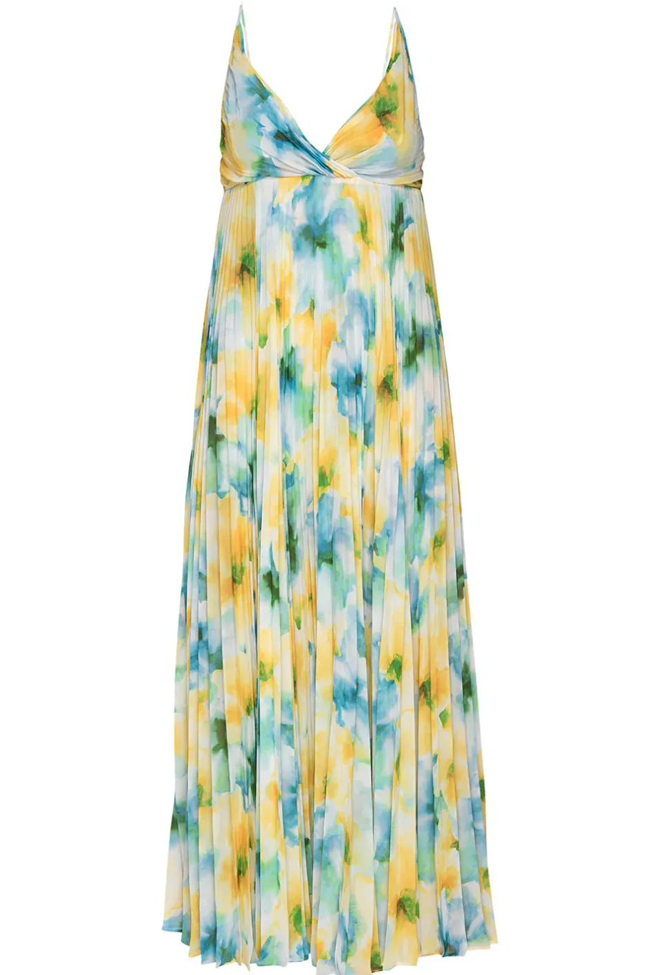 MISA Los Angeles GALETA DRESS Citronwatercolor New