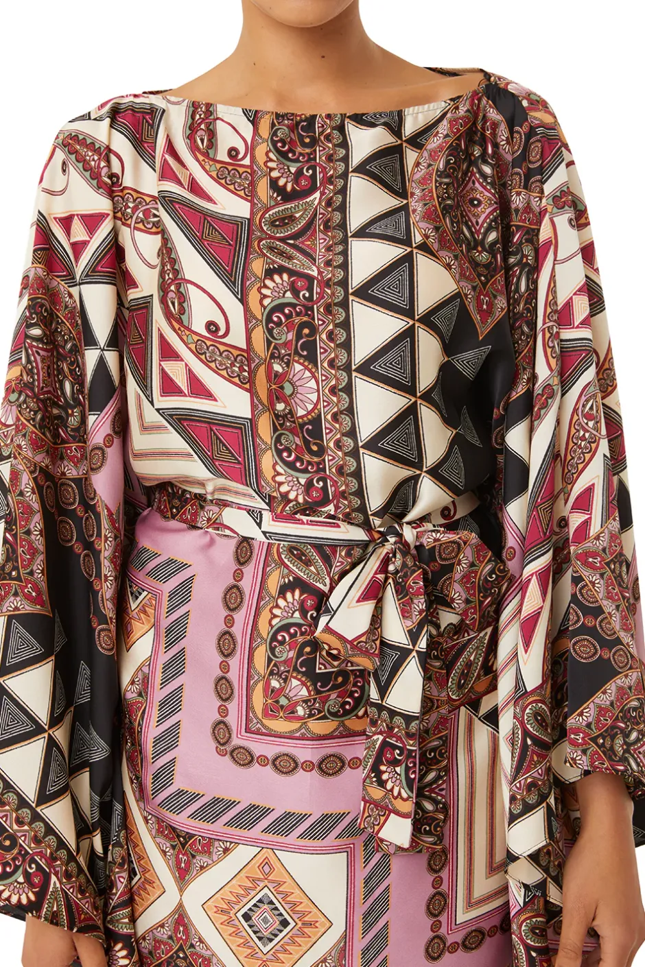 MISA Los Angeles GIADA DRESS Leonardopatchwork Fashion