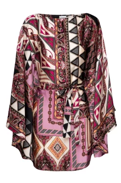 MISA Los Angeles GIADA DRESS Leonardopatchwork Fashion