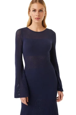 MISA Los Angeles IRENE DRESS Midnightblue Clearance