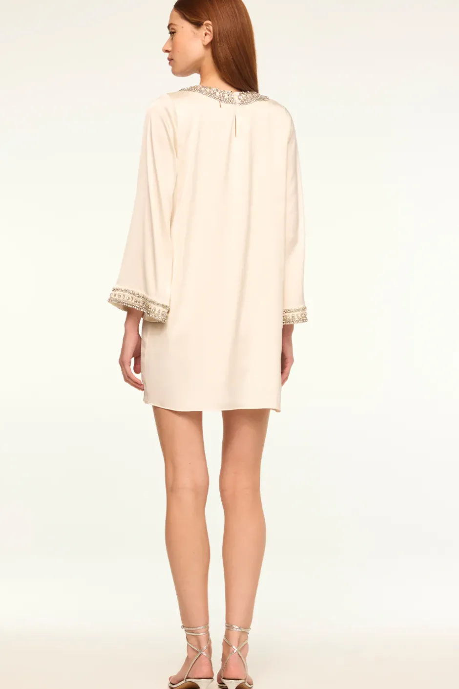 MISA Los Angeles IVY DRESS Ivorysatin Clearance