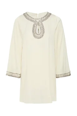 MISA Los Angeles IVY DRESS Ivorysatin Clearance