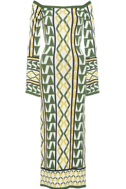 MISA Los Angeles JAQUETTA DRESS Limoncellogeojacquard Clearance