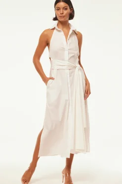MISA Los Angeles JESSIKA DRESS White Clearance