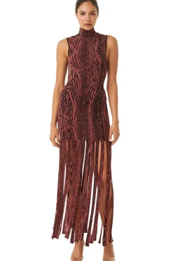 MISA Los Angeles JOSEPHINE DRESS Pomegranate Fashion