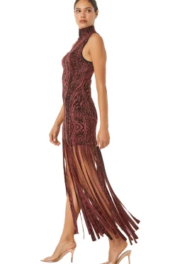 MISA Los Angeles JOSEPHINE DRESS Pomegranate Fashion