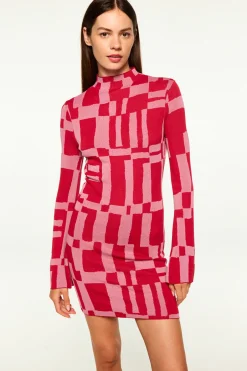 MISA Los Angeles KALEN DRESS Pinku0026red Clearance