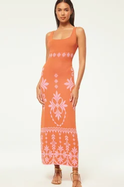 MISA Los Angeles KALIL DRESS Pinkflorasantiago Clearance