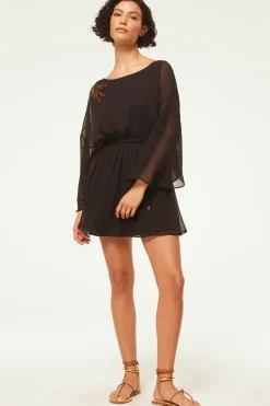 MISA Los Angeles KATANA DRESS Blackpalmd'or Fashion