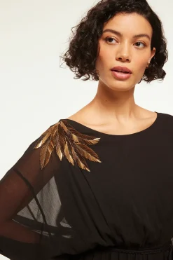 MISA Los Angeles KATANA DRESS Blackpalmd'or Fashion