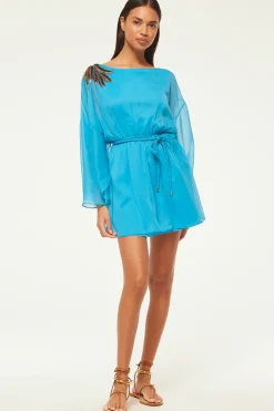 MISA Los Angeles KATANA DRESS Aquapalmd'or Best