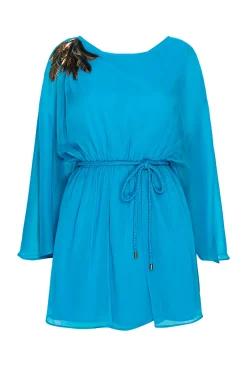 MISA Los Angeles KATANA DRESS Aquapalmd'or Best