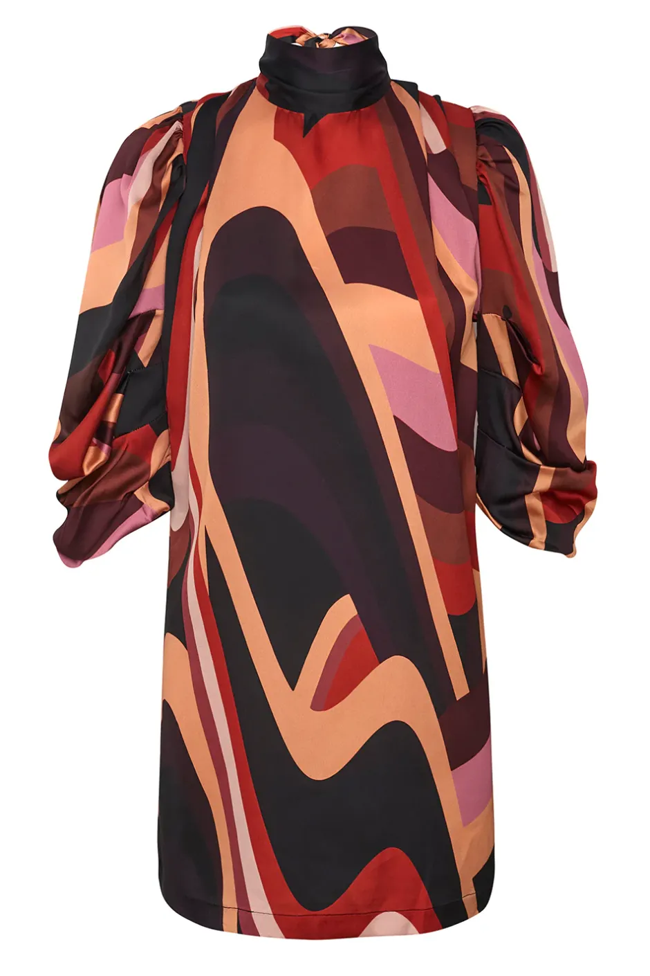 MISA Los Angeles KELLY DRESS Canyonstripesatin New