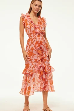 MISA Los Angeles KIDADA DRESS Atlasfloraldesertrose Best