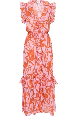 MISA Los Angeles KIDADA DRESS Atlasfloraldesertrose Best