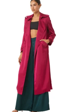MISA Los Angeles KIKI TRENCH Fuchsiasatin Online