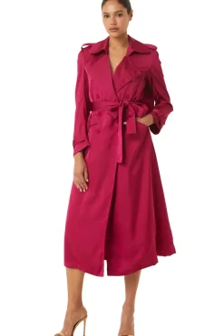 MISA Los Angeles KIKI TRENCH Fuchsiasatin Online