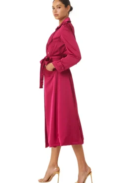 MISA Los Angeles KIKI TRENCH Fuchsiasatin Online