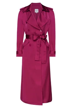 MISA Los Angeles KIKI TRENCH Fuchsiasatin Online