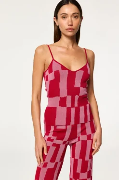 MISA Los Angeles KOA PANT Pinku0026red Hot