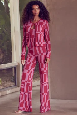 MISA Los Angeles KOA PANT Pinku0026red Hot